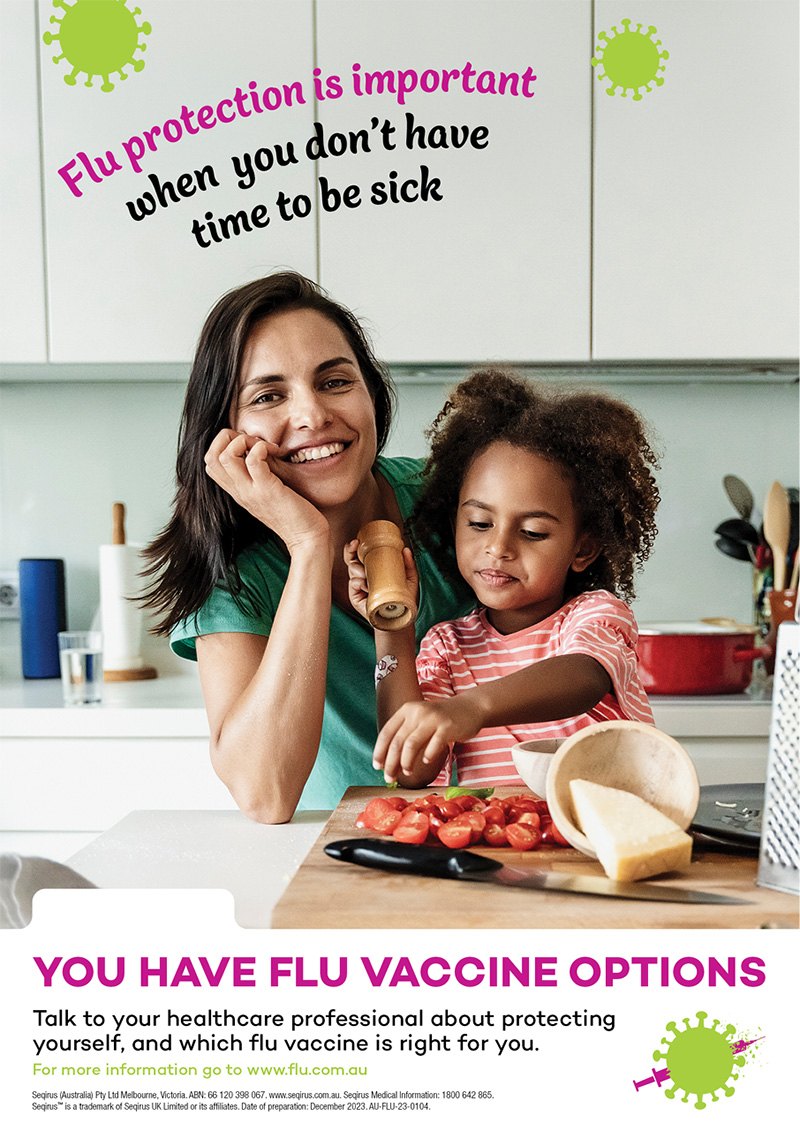 Flu poster - when you don’t have time to be sick